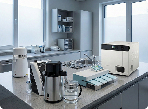 Professional sterilization equipment in healthcare facility